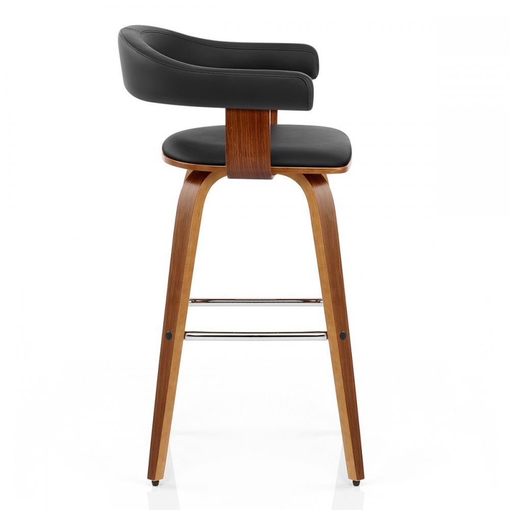 Chaise de Bar Faux Cuir Bois  Ontario  Monde Du Tabouret