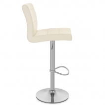 Chaise de Bar Faux Cuir Chrome Brossé - Breakfast