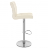 Chaise de Bar Faux Cuir Chrome Brossé - Breakfast