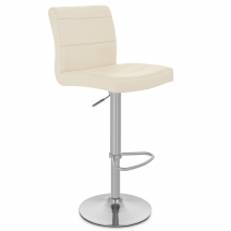 Chaise de Bar Faux Cuir Chrome Brossé - Breakfast