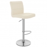 Chaise de Bar Faux Cuir Chrome Brossé - Breakfast