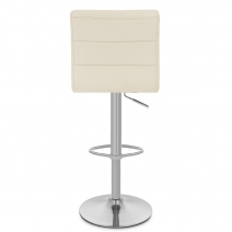 Chaise de Bar Faux Cuir Chrome Brossé - Breakfast