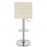 Chaise de Bar Faux Cuir Chrome Brossé - Breakfast
