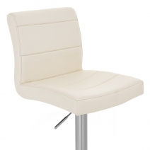 Chaise de Bar Faux Cuir Chrome Brossé - Breakfast