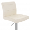 Chaise de Bar Faux Cuir Chrome Brossé - Breakfast