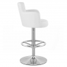 Chaise de Bar Faux Cuir Chrome Brossé - Château