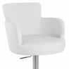 Chaise de Bar Faux Cuir Chrome Brossé - Château