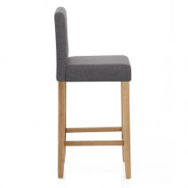 Tabouret Bois Tissu - Brookes Gris