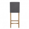 Tabouret Bois Tissu - Brookes Gris