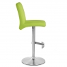 Chaise de Bar Faux Cuir Chrome Brossé - Deluxe High Back
