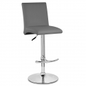 Chaise de Bar Faux Cuir Chrome - Deluxe High Back