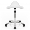 Tabouret Faux Cuir Chrome - Deluxe Saddle