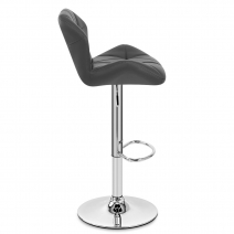 Chaise de Bar Faux Cuir Chrome - Diamond