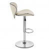 Chaise de Bar Faux Cuir Chrome - Félix Crème