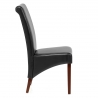 Chaise Bois Cuir Croûté - Carlo Noyer