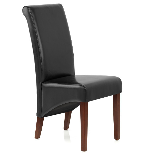 Chaise Bois Cuir Croûté - Carlo Noyer