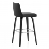 Tabouret Simili Cuir - Charlotte Noir