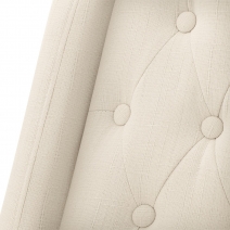 Chaise Tissu Bois - Chatsworth Chêne Crème