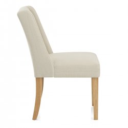 Chaise Tissu Bois - Chatsworth Chêne Gris