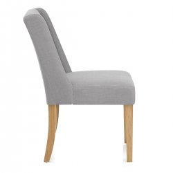 Chaise Tissu Bois - Chatsworth Chêne Gris