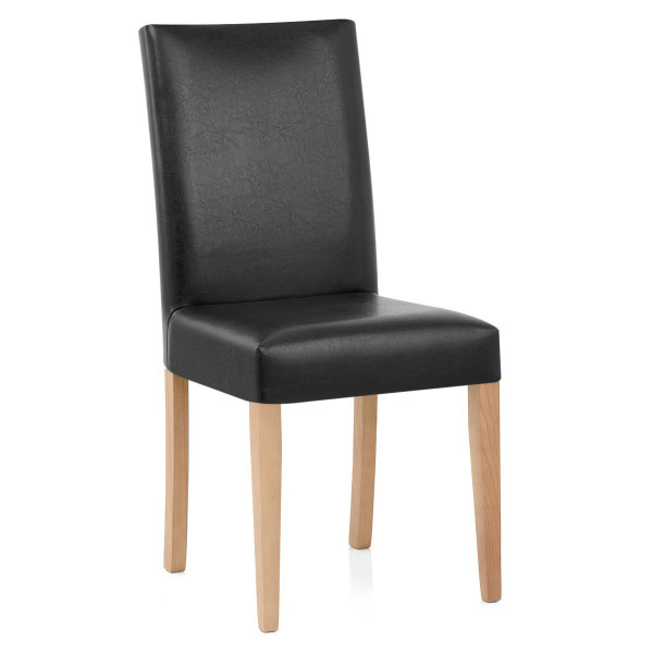 Chaise Cuir Croûté Bois - Chicago Chêne Chaise Cuir Croûté Bois - Chicago Chêne