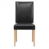 Chaise Cuir Croûté Bois - Chicago Chêne