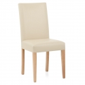 Chaise Cuir Croûté Bois - Chicago Chêne