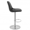 Chaise de Bar Faux Cuir Chrome Brossé - Ferrero