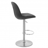 Chaise de Bar Faux Cuir Chrome Brossé - Ferrero
