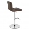 Chaise de Bar Faux Cuir Chrome - Grid