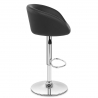 Chaise de Bar Faux Cuir Chrome - Eclipse