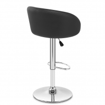 Chaise de Bar Faux Cuir Chrome - Eclipse