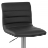 Chaise de Bar Faux Cuir Chrome Brossé - Linear