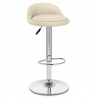 Chaise de Bar Faux Cuir Chrome - Lulu