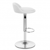 Chaise de Bar Faux Cuir Chrome - Lulu