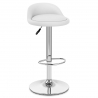 Chaise de Bar Faux Cuir Chrome - Lulu