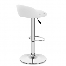 Chaise de Bar Faux Cuir Chrome - Lulu