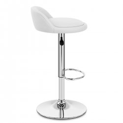Chaise de Bar Cuir Chrome - Lulu