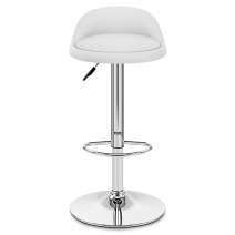 Chaise de Bar Cuir Chrome - Lulu