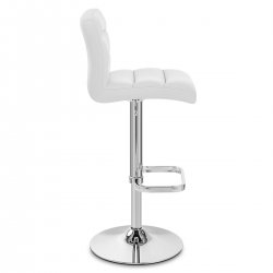 Chaise de Bar Faux Cuir Chrome - Lush