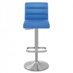 Chaise de Bar Faux Cuir Chrome Brossé - Lush