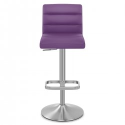 Chaise de Bar Faux Cuir Chrome Brossé - Lush