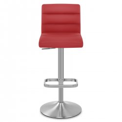 Chaise de Bar Faux Cuir Chrome Brossé - Lush