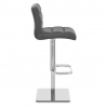 Chaise de Bar Cuir Chrome - Lush