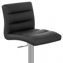 Chaise de Bar Cuir Chrome Brossé - Lush