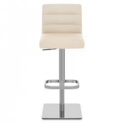 Chaise de Bar Cuir Chrome Brossé - Lush