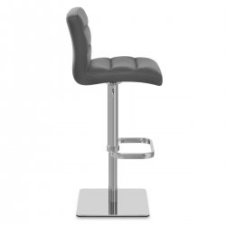 Chaise de Bar Cuir Chrome Brossé - Lush