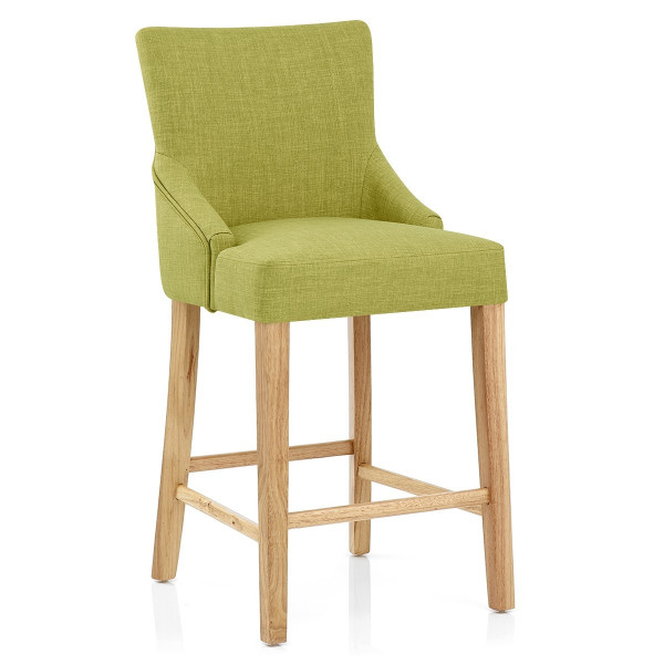 Chaise de Bar Tissu Bois - Magna Marron Chaise de Bar Tissu Bois - Magna Marron