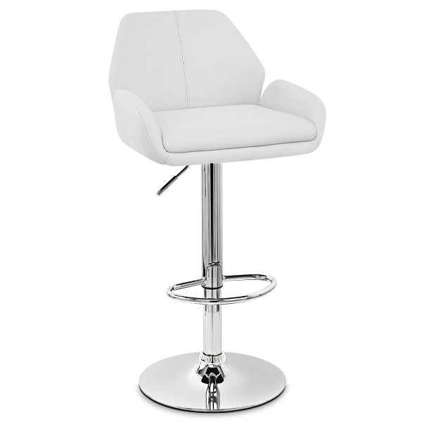Chaise de Bar Faux Cuir Chrome - Manhattan Chaise de Bar Faux Cuir Chrome - Manhattan