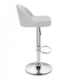 Chaise de Bar Faux Cuir Chrome - Mimi